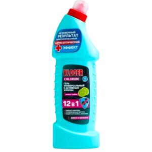 Kloger Chlorum чист средство для сантехники гель Лайм 12в1 0,75л (0707)